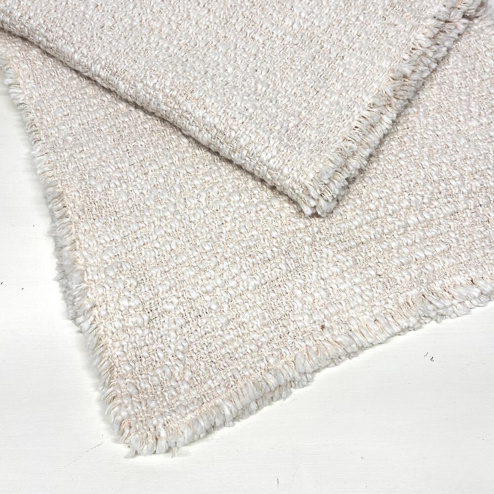 Shabby Chic Cream Table Runner Frayed Edges